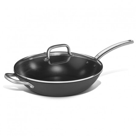 Wok avec couvercle fonte d'acier léger 32 cm - pujadas -  - fonte4 4oui x80mm