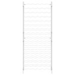 vidaXL Casier à bouteilles pour 96 bouteilles Blanc Métal