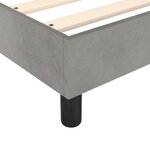 vidaXL Sommier à lattes de lit et matelas Gris clair 140x190cm Velours