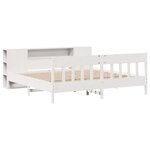 vidaXL Lit bibliothèque sans matelas blanc 180x200 cm bois pin massif