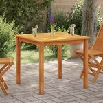 vidaXL Table de jardin 85x85x74 cm Bois d'acacia massif