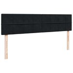 VidaXL Cadre de lit ottoman avec matelas noir 200x200cm velours