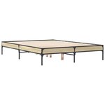 vidaXL Cadre de lit sans matelas chêne sonoma 120x190 cm