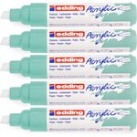 Marqueur acrylique large 5000 menthe douce 5-10 mm x 5 EDDING