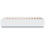 vidaXL Cadre de lit Blanc 120x190 cm bois d'ingénierie