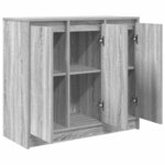 vidaXL Buffet sonoma gris 85x34x76 cm bois d'ingénierie