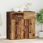 vidaXL Buffet Bois ancien 79 x 38 x 80 cm Bois d'ingénierie