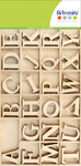 Alphabet en Bois Lettres majuscules (30 mm) Plateau