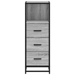 vidaXL Armoire de salle de bain sonoma gris 35x37 5x100 cm