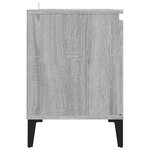 vidaXL Meuble TV avec pieds en métal Sonoma gris 103 5x35x50 cm