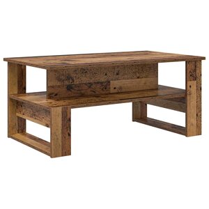 vidaXL Table basse Bois ancien 90 x 50 x 40 cm Bois d'ingénierie