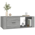 vidaXL Table basse Sonoma gris 100x50 5x35 cm Bois d'ingénierie