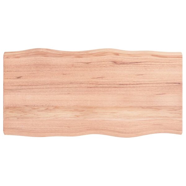 vidaXL Dessus de table bois massif traité bordure assortie
