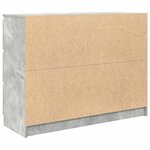 vidaXL Buffet Gris béton 100x35x76 cm Bois d'ingénierie