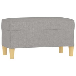 Banc banquette 70 x 35 x 41 cm tissu gris clair 02_0010585