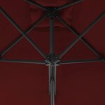 vidaXL Parasol d'extérieur avec mât en acier Rouge bordeaux 300x230 cm