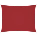 vidaXL Voile de parasol tissu oxford rectangulaire 3x4 m rouge