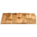 vidaXL Dessus de table 60x60x2 5 cm bord vif bois massif manguier brut