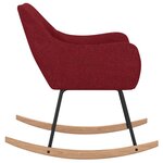 vidaXL Chaise à bascule Rouge bordeaux Tissu