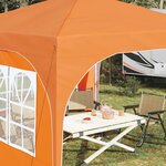 vidaXL Tente de fête pop-up 290 x 290 x 245 cm Orange