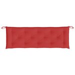 vidaXL Coussin de banc de jardin rouge 150x50x7 cm tissu oxford