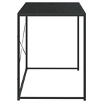 vidaXL Bureau d'ordinateur Noir 110x60x70 cm Bois d'ingénierie