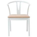 vidaXL Chaise de salle à manger 2 Pièces Blanc et marron