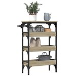 vidaXL Chariot de cuisine chêne sonoma 53x20x76 cm bois d'ingénierie