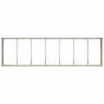 vidaXL Jardinière blanc 280x80x40 cm acier