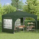 vidaXL Tente de fête pop-up 290 x 290 x 245 cm Vert