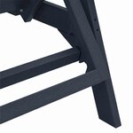 vidaXL Transats 2 Pièces Bleu Marine 162 x 53 x 98 5 cm en HDPE