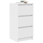 vidaXL Buffet blanc 37 5x35x76 cm bois d'ingénierie