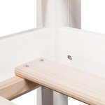 vidaXL Lit haut sans matelas blanc 90x190 cm bois de pin massif