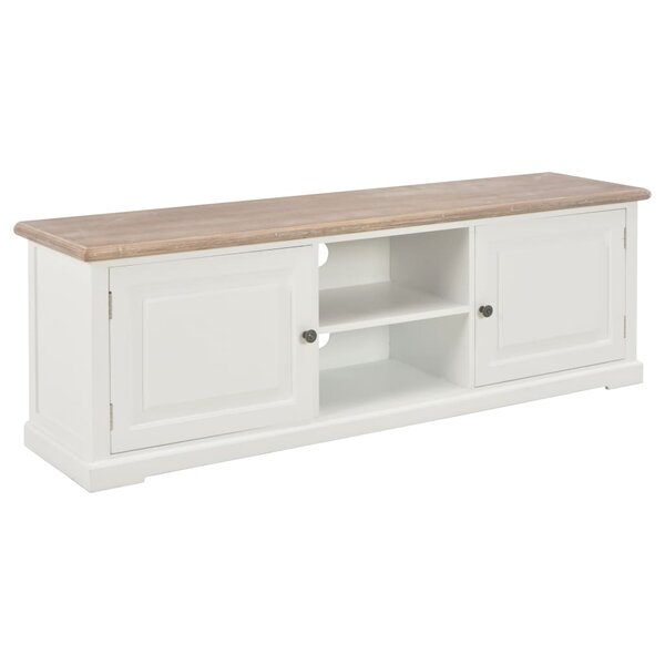 vidaXL Meuble TV Blanc 120 x 30 x 40 cm Bois