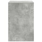 vidaXL Bureau d'écriture Béton gris Béton 60 x 50 x 76 cm Simple