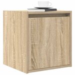 vidaXL Tables de chevet murales 2 Pièces chêne sonoma 38x34x40 cm