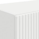 vidaXL Meuble TV mural 2 Pièces Blanc 59 5 x 31 x 40 cm Bois d'ingénierie