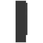 vidaXL Armoire à miroir de salle de bain 80x15x60 cm MDF anthracite