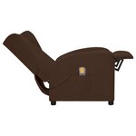 vidaXL Fauteuil de massage Marron Similicuir