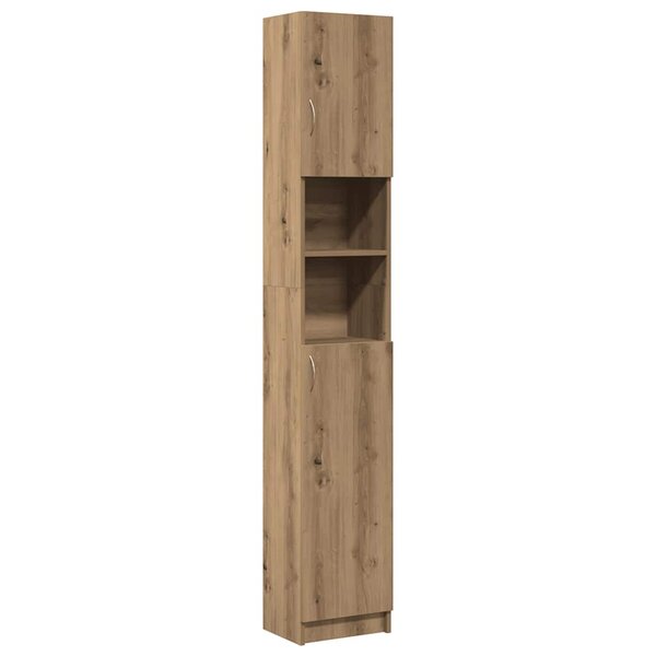 vidaXL Meuble de salle de bain Chêne artisanal 32x25 5x190 cm Bois d'ingénierie
