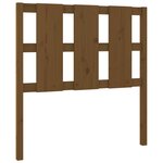 vidaXL Tête de lit Marron miel 95 5x4x100 cm Bois massif de pin
