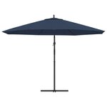 vidaXL Parasol de jardin en porte-à-faux 3 5 m bleu