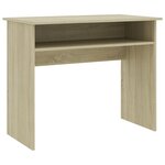 vidaXL Bureau Chêne sonoma 90x50x74 cm Bois d'ingénierie