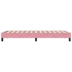 vidaXL Sommier à lattes de lit sans matelas rose 90x210 cm velours