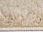 Vidaxl tapis à poils longs 140 x 200 cm beige
