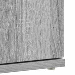 vidaXL Cabinet à chaussures Gris 80 x 39 x 180 cm Bois d'ingénierie