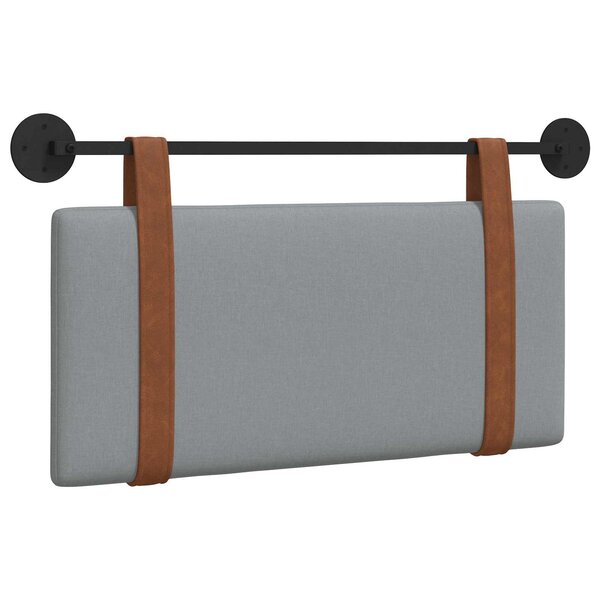 vidaXL Tête de lit suspendue Gris clair PU antique
