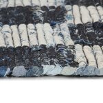 Vidaxl tapis chindi tissé à la main denim 200x290 cm bleu