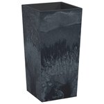 vidaXL Jardinière et intérieur amovible anthracite PP aspect béton