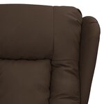 vidaXL Fauteuil de massage Marron Similicuir